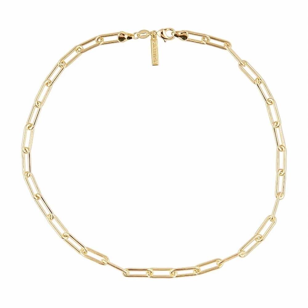 NEW SAHIRA women's carrie link necklace in gold